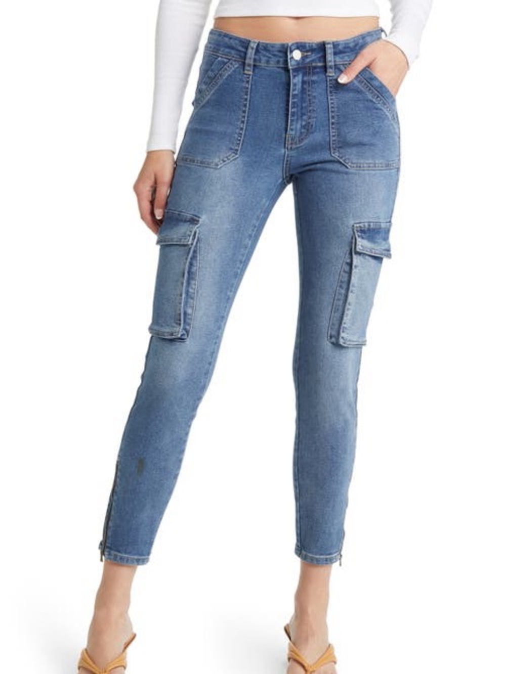 PTCL Cargo Skinny Jeans – Indigo